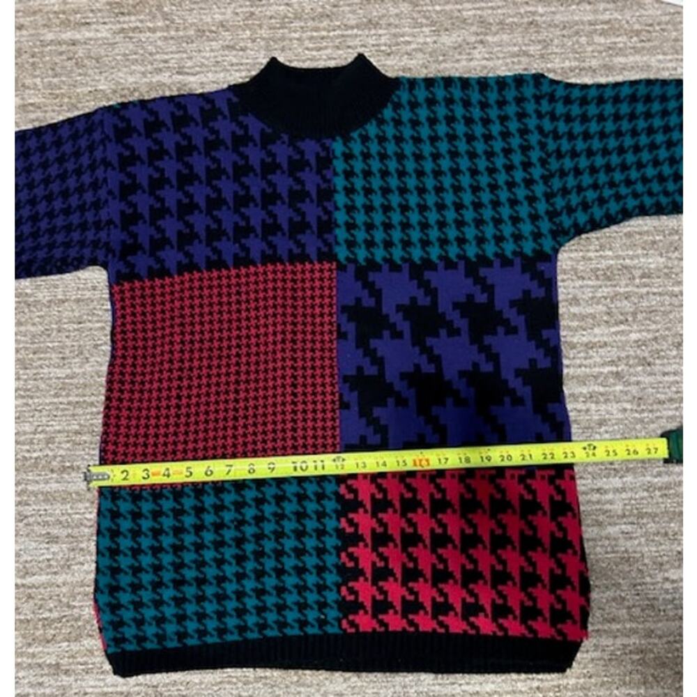 Vintage Sweater Exchange Patchwork Oversized Swea… - image 5